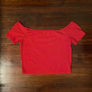 Pacsun off shoulder crop